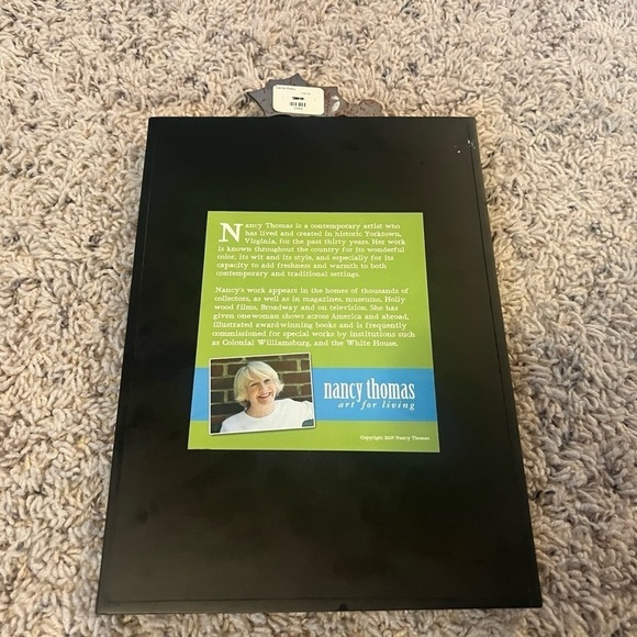 Nancy Thomas Santa Baby Wall Art Hand Painted Holiday Christmas Decor Winter - Picture 6 of 7